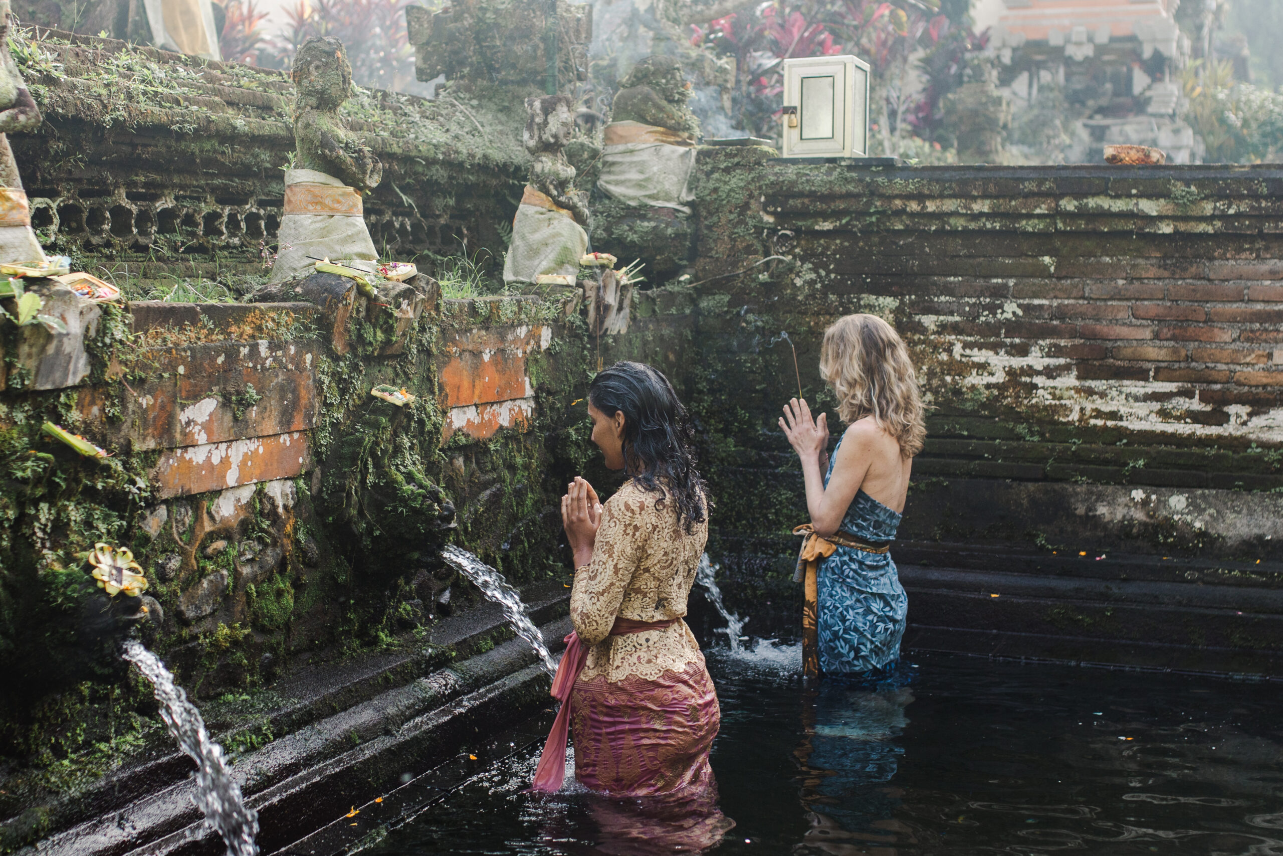 Melukat, waterceremonie, spiritueel retreat Bali